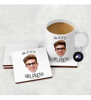 Kişiye Özel Eğlenceli Sevgili Yüzü Kupa Bardak Seti (Face Mug, Sevgiliye Hediye, Sevgililer Günü Hediyesi)