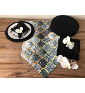 SOFRA SUNUM SETİ GRİ MOROCCAN SET (Krem)
