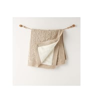 Ac26340 Triko Battaniye Beige Melange