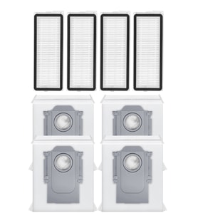 Roborock QRevo L Uyumlu 4 Adet Hepa Filtre 4 Adet Toz Torbası