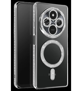 Pilelistore   Xiaomi Redmi 14C Joke Simli Magneticsafe Kılıf - Gümüş