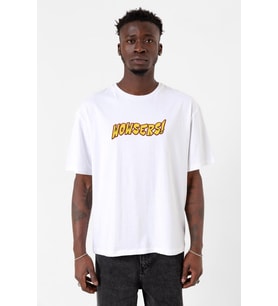 Inspector Gadget Wowsers Beyaz Erkek Oversize Tshirt
