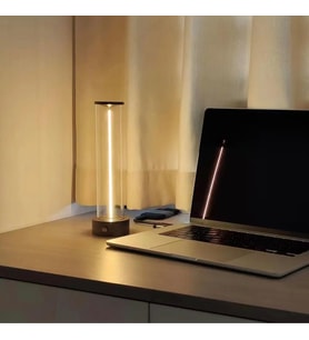 Monozone Manyetik Masa Lambası Abajur Şarjlı Modern Okuma Işığı 3 Modlu Strip Light Dokunmatik Işık