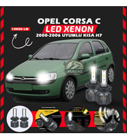 Opel Corsa C 2000-2006 Kısa Far Uyumlu Şimşek Etkili Led Xenon Premium Series H7