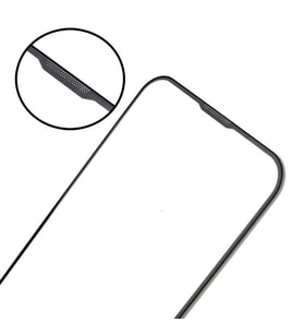 iPhone 16E Rika Premium Temperli Cam Ekran Koruyucu (Siyah)