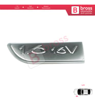 Renault Megane MK2 Scenic MK2 için Sol Krom 1.6 16V Monogram Amblemi Yazısı 8200209130