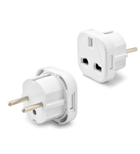Amerikan-İngiliz Fiş Adaptörü Beyaz FIS003