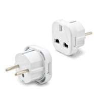 Amerikan-İngiliz Fiş Adaptörü Beyaz FIS003