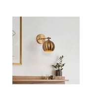 retro rustik vintage gece lambası okuma lambası eskitme kapla aplik led aplik