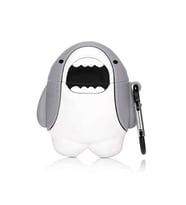 Microsonic Huawei FreeBuds 6 Kılıf Cartoon Figürlü Silikon Crtn-Fgr-Kpkblk (Beyaz-Gri)