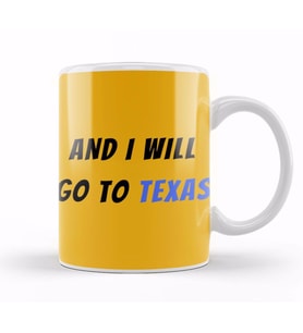 Texas Quote Kupa Bardak Porselen