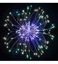 DEKOR DÜĞÜN IŞIKLARI SIRADIŞI LED IŞIK FİRE WORK WARM LİGHT LED RENKLİ LED IŞIK KUMANDALI LED IŞIK