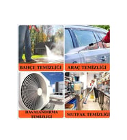Şarjlı Yüksek Basınçlı Oto Yıkama Makinesi Sulama Tabancası Bahçe Yıkama Makinesi