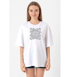 Pokemon Relic Fragment Beyaz Kadın Oversize Tshirt