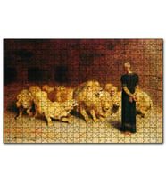 Cakapuzzle Aslan Terbiyecisi ve Aslanlar  Puzzle Yapboz MDF (Ahşap) (120 Parça)