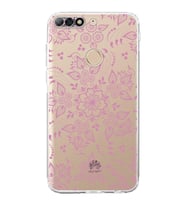 Huawei Y7 2018  Kamera korumalı Kapak Nostalji Desen Tasarımlı  Şeffaf Kılıf