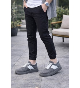 Lunex Erkek Bağcıklı Süet Günlük Spor Sneaker Ayakkabı - Taba - Beyaz
