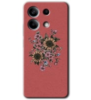 Redmi Note 13 5G Kılıf HD Desen Baskılı Kılıf - Retro Çiçek