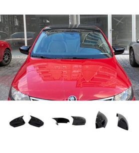 Skoda Fabia Mk3 Batman Yarasa Ayna Kapağı Piona Black ABS 2015-2021 (Sinyalli)