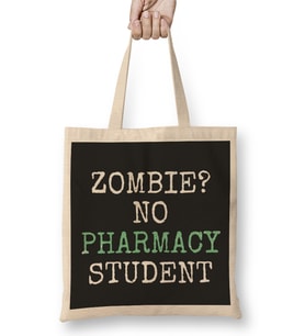 Zombie No Pharmacy Student Bez Çanta Uzun Saplı