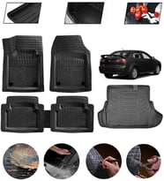 Mitsubishi Lancer 2008-2025 Uyumlu Paspas Araca Özel Bagaj Havuzu MBS Siyah