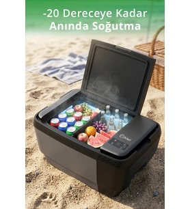 Kiwi KIM-4755 Tesla Uyumlu Araç İçi Taşınabilir Buzdolabı 35L
