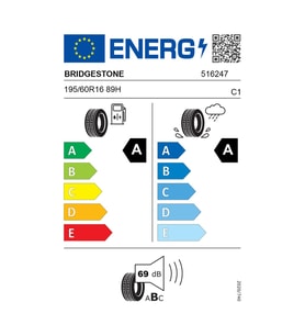 Bridgestone Turanza T001 195/60R16 89H Otomobil Yaz Lastiği (Üretim Yılı: 2025)