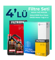 Filtron Fiat Ducato 2.3 Dizel Filtre Bakım Seti Motul Motor Yağlı (2019-2023) 4 Lü