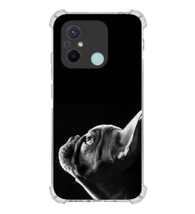 PrintiFy Xiaomi Redmi 12C Uyumlu Köpek 1 Baskılı Şeffaf Köşe Korumalı Antişok Kılıf