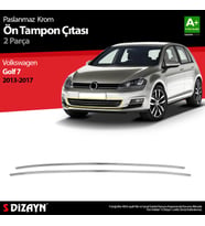 VW Golf 7 Krom Ön Tampon Çıtası 2 Prç. 2013-2017