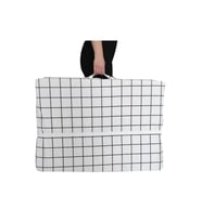 Katlanır Yatak Yer Yatağı Sünger Yatak Taşınabilen Tek Kişilik 80x180 Beyaz Pano 6 Cm