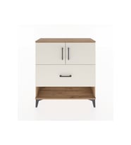Arges Şifonyer 2 Raflı Tek Çekmeceli 2 Kapaklı 88x30x96 Çam-Aytaşı