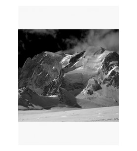 Mont Blanc Tablo Ahşap Poster Dekoratif