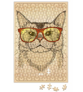 Gözlüklü Kedi Cats Puzzle 240 Parça Yapboz