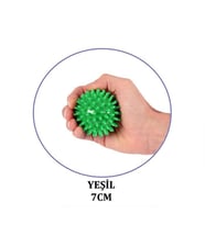 EL EGZERSİZ MASAJ VE DUYU TOPU , YUMUŞAK DİKENLİ TOP KIRMIZI RENK 7 CM