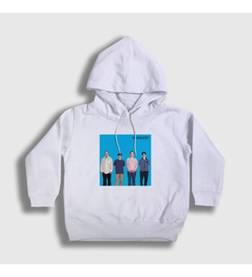 Presmono Unisex Çocuk Beyaz Band Müzik Weezer Kapüşonlu Sweatshirt 506671tt