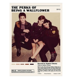 Erkekler Için Hediye Wallflower Poster Komik Grafik Hediye Tablo Ahşap Poster Dekoratif