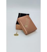 ELNES GOLD RENK YEŞİL ZİRKON TAŞLI LOTUS ÇİÇEĞİ KOLYE