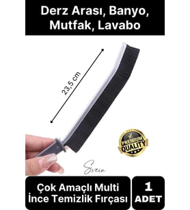 1 Adet Çok Amaçlı Multi İnce Temizlik Fırçası Derz Arası Banyo Mutfak Lavabo Detay Temizleme Aracı