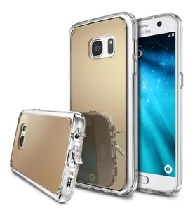 Ringke Mirror Fusion Galaxy S7 ile Uyumlu Aynalı Kılıf Royal Gold