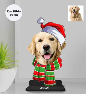 Kişiye Özel Sevimli Dostlarımız Köpek Ahşap Eco Biblo -3