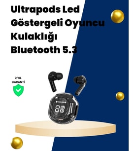 Bluetooth 5.3 Kablosuz Kulaklık 30mm Sürücü Led Ekranlı Mikrofonlu (Çok Renkli)