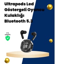 Bluetooth 5.3 Kablosuz Kulaklık 30mm Sürücü Led Ekranlı Mikrofonlu (Çok Renkli)