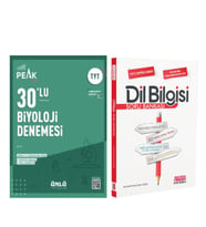 Ünlü Yayıncılık TYT Biyoloji Best Peak 30 lu Denemesi ve AKM Dil Bilgisi Soru Bankası Seti 2 Kitap