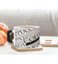 BK Gift Kişiye Özel İsimli Siyah Kulplu Çay & Kahve Fincanı-15, Arkadaşa Hediye, Sevgiliye Hediye