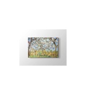 Claude Monet - Giverny In Springtime Tablo - 106185 - 35x35 Cm