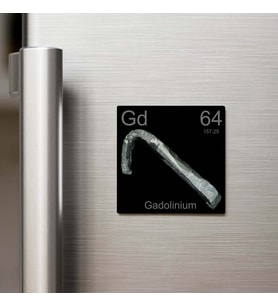Gadolinium (Gadolinyum) Elementi – Buzdolap Magneti – 9x9 cm