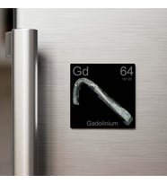 Gadolinium (Gadolinyum) Elementi – Buzdolap Magneti – 9x9 cm