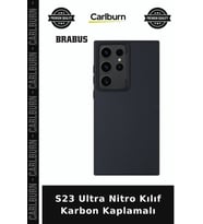 S23 Ultra Nitro Kılıf Karbon Kaplamalı Cihaz Koruyucu Mobil Koruma