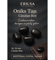 Sertifikalı Doğal Oniks Taşı Kütle 10-15 mm – Güç, Dayanıklılık ve Pozitif Enerji (Çok Renkli)